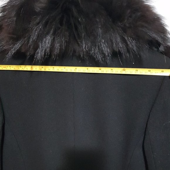 Classic Black Double-Breasted Coat - Picture 13 of 13